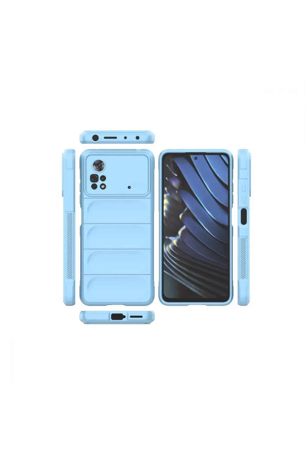 Xiaomi Poco X4 Pro 5g Kılıf Optimum Silikon - Sky Blue