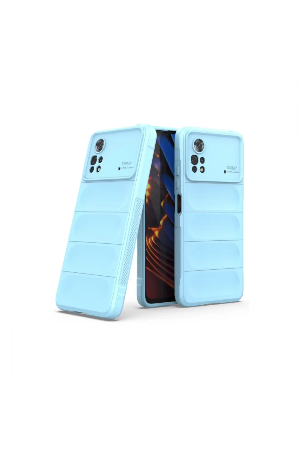 Xiaomi Poco X4 Pro 5g Kılıf Optimum Silikon - Sky Blue