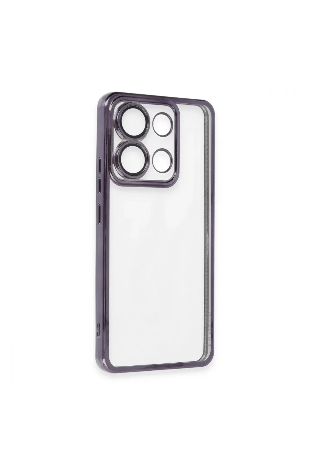 Xiaomi Poco X6 Kılıf Razer Lensli Silikon - Mor