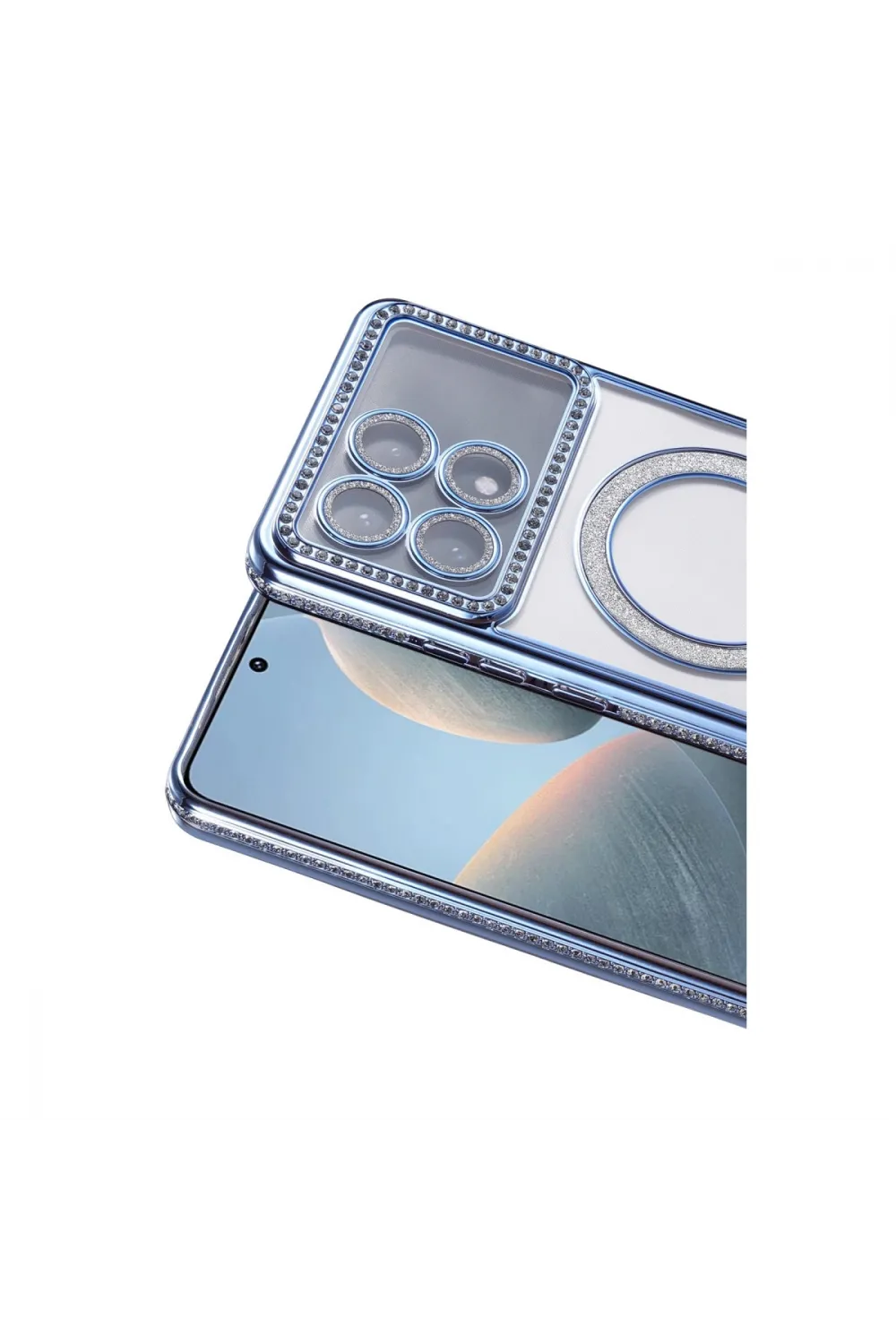 Xiaomi Poco X6 Pro Joke Simli Magneticsafe Kılıf - Mavi