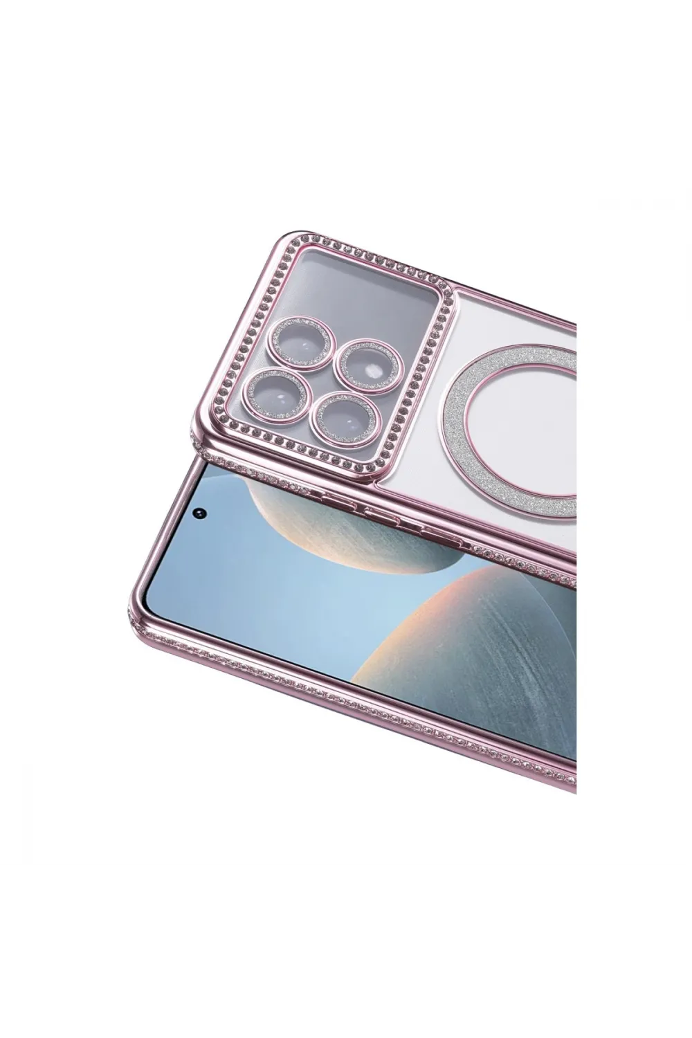 Xiaomi Poco X6 Pro Joke Simli Magneticsafe Kılıf - Pembe