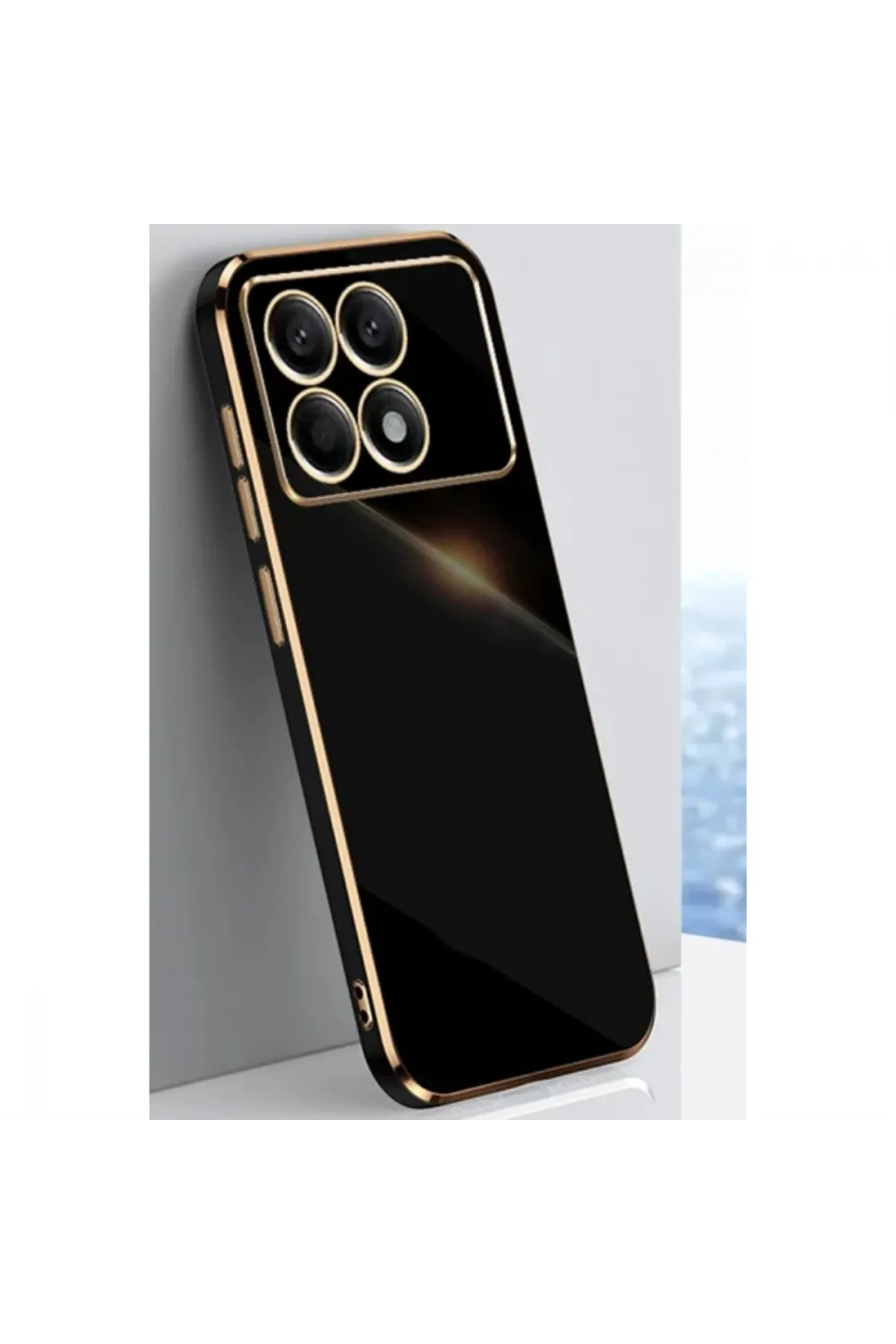 Xiaomi Poco X6 Pro Kılıf Volet Silikon - Siyah