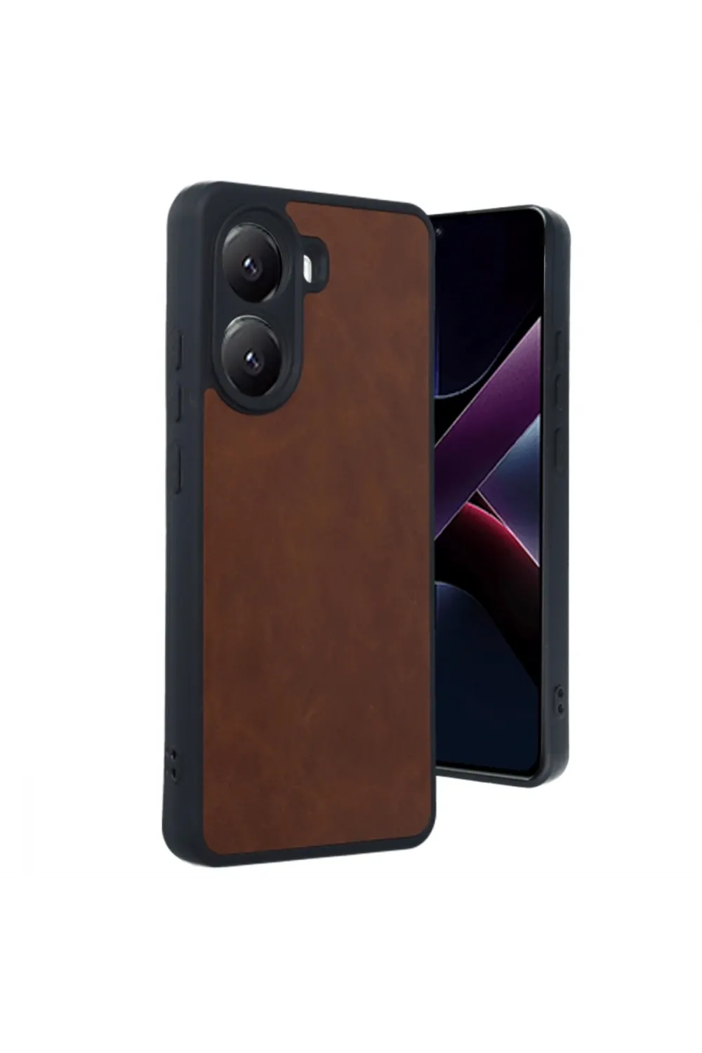 Xiaomi Poco X7 Pro Kılıf Aras Deri Kapak - Taba