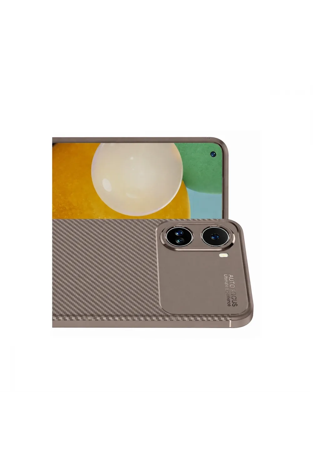 Xiaomi Poco X7 Pro Kılıf Auto Focus Karbon Kapak - Gri