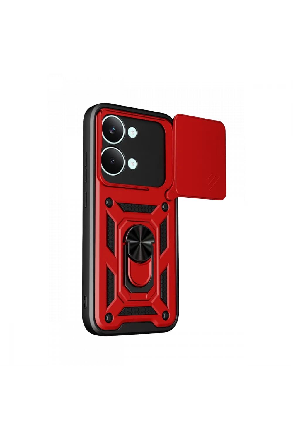 Xiaomi Poco X8 Pro Max Pars Lens Yüzüklü Silikon - Kırmızı