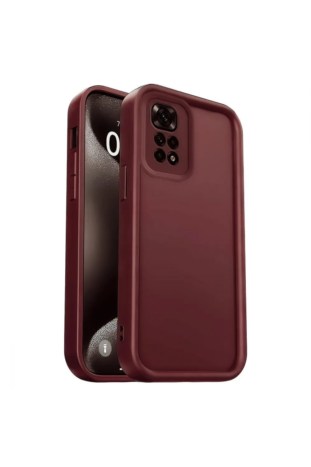 Xiaomi Redmi 10 2022 Kılıf Viera Silikon - Bordo