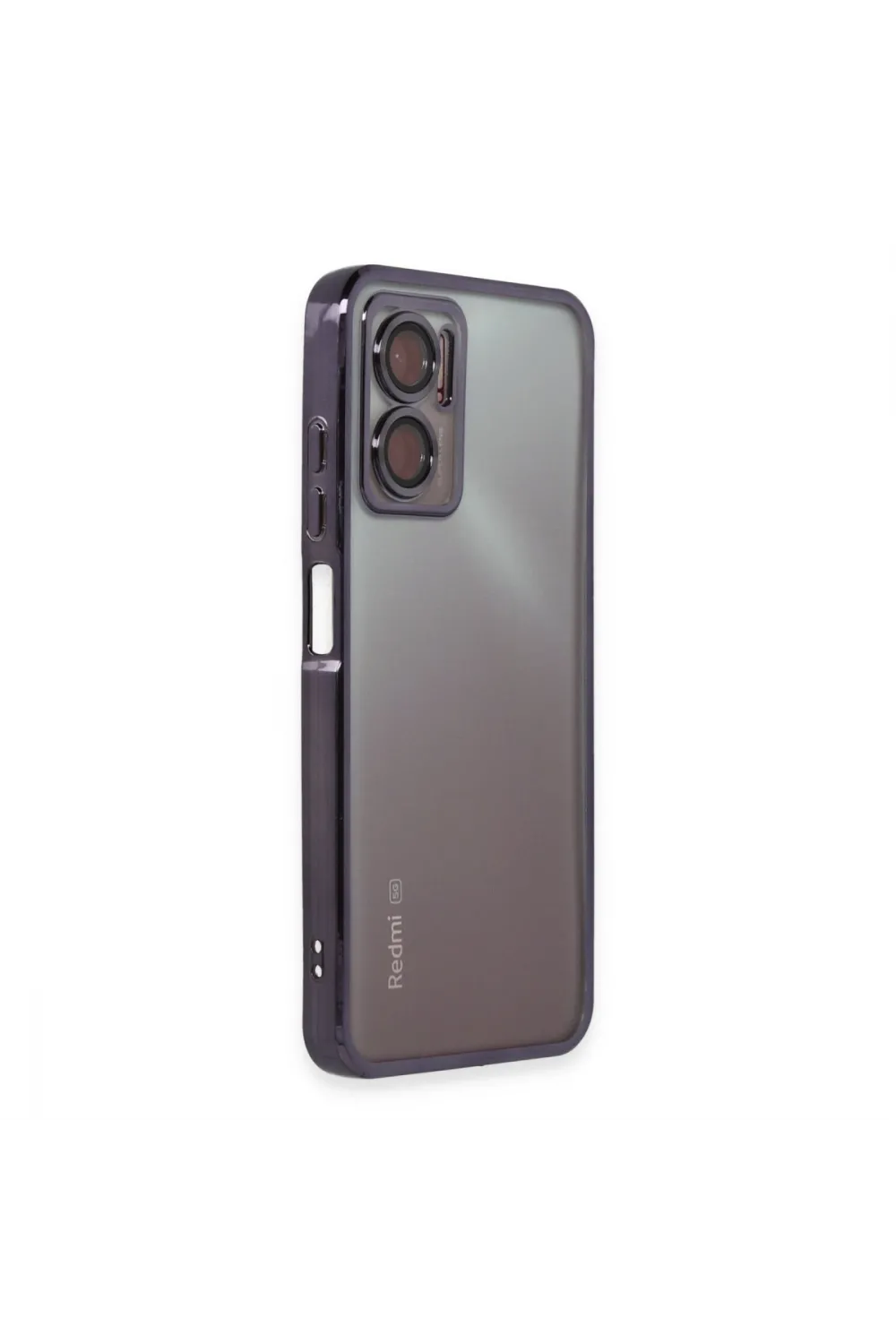 Xiaomi Redmi 10 5g Kılıf Razer Lensli Silikon - Mor