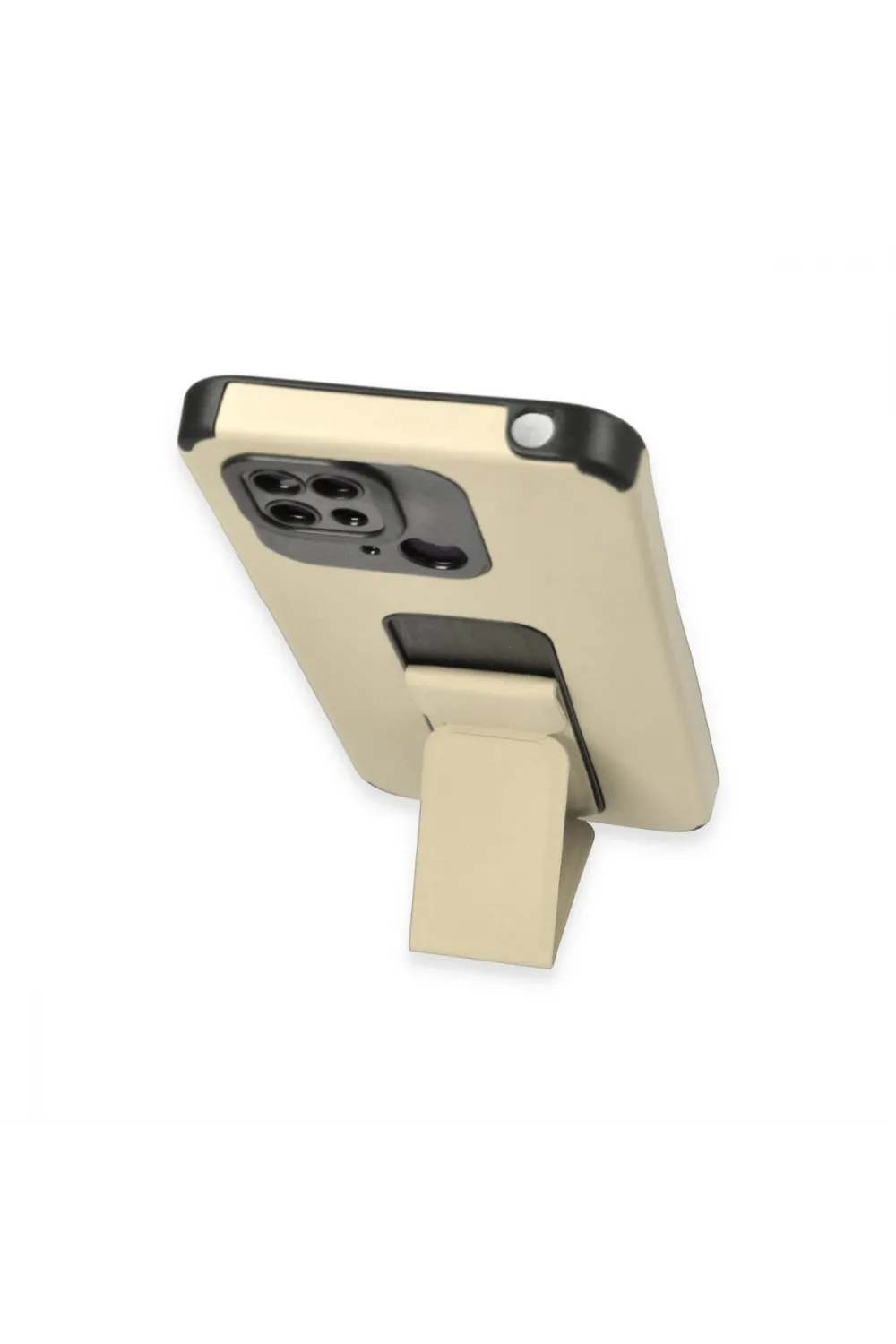 Xiaomi Redmi 10c Kılıf Mega Standlı Silikon - Gold
