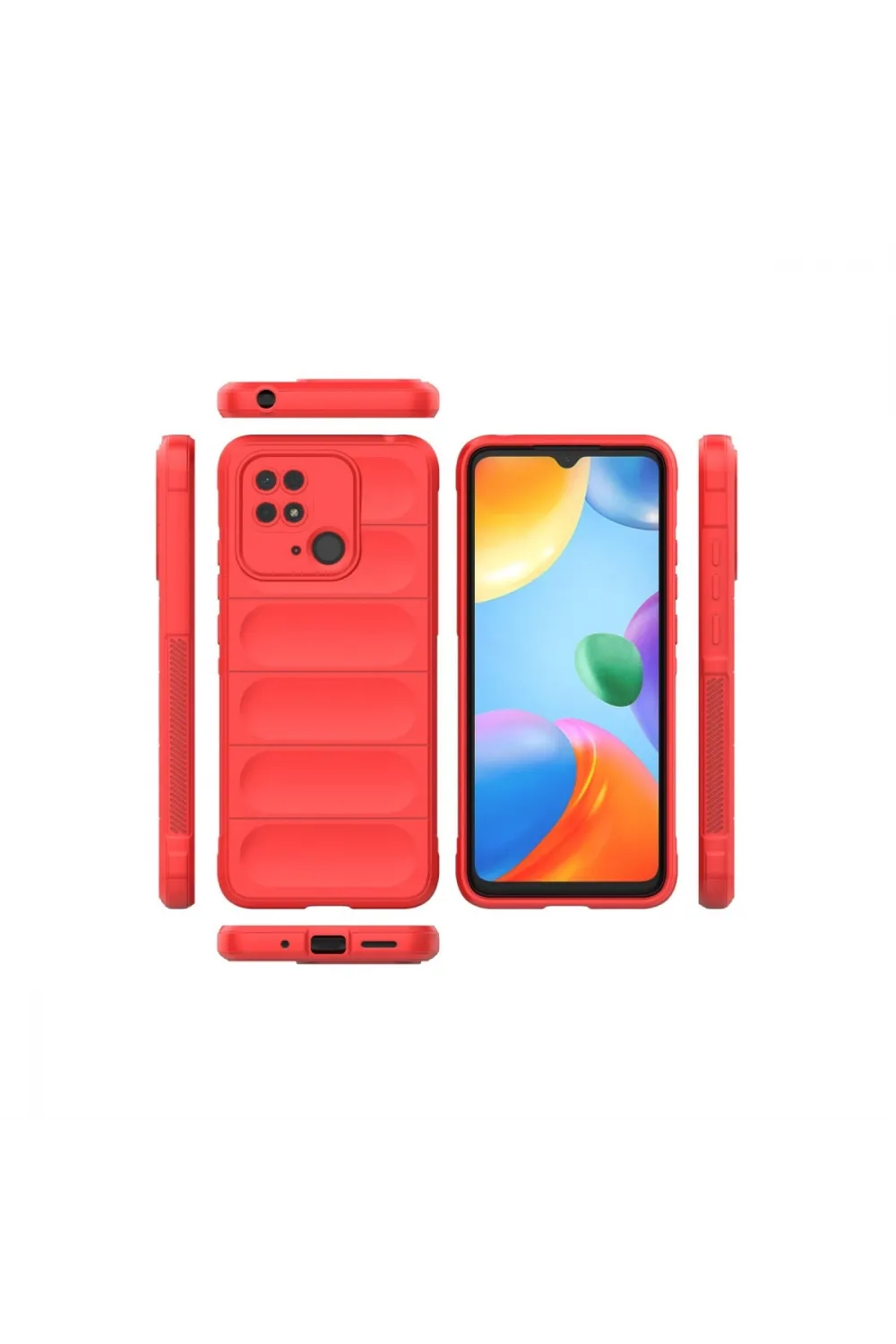 Xiaomi Redmi 10c Kılıf Optimum Silikon - Kırmızı