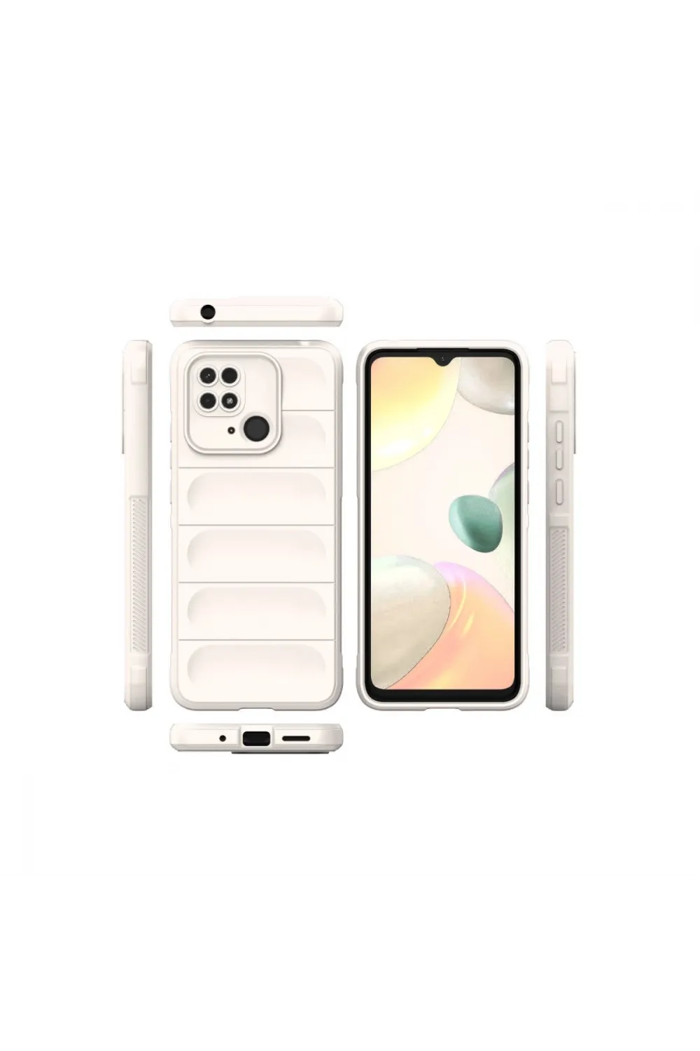 Xiaomi Redmi 10c Kılıf Optimum Silikon - Krem