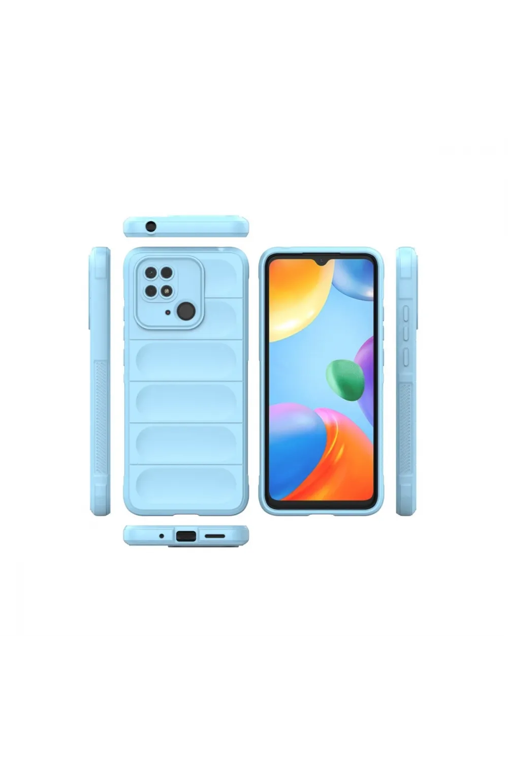 Xiaomi Redmi 10c Kılıf Optimum Silikon - Sky Blue