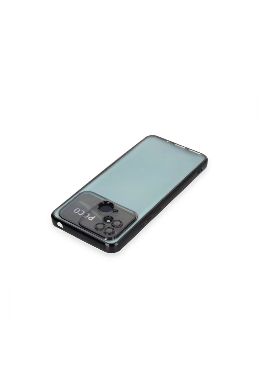 Xiaomi Redmi 10c Kılıf Razer Lensli Silikon - Siyah