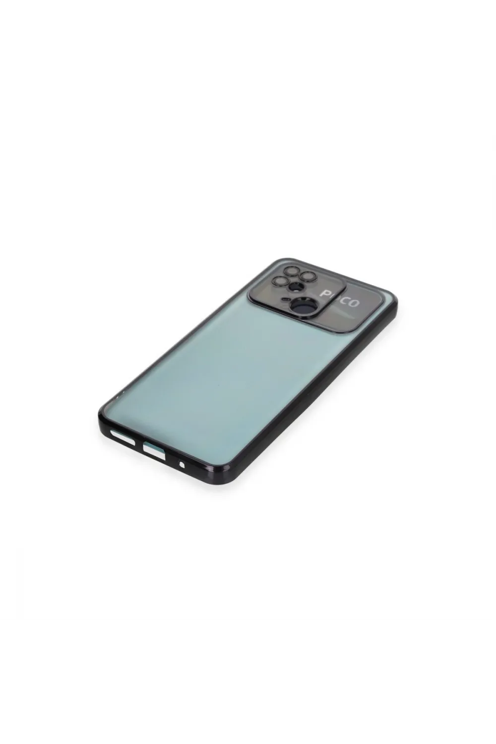 Xiaomi Redmi 10c Kılıf Razer Lensli Silikon - Siyah