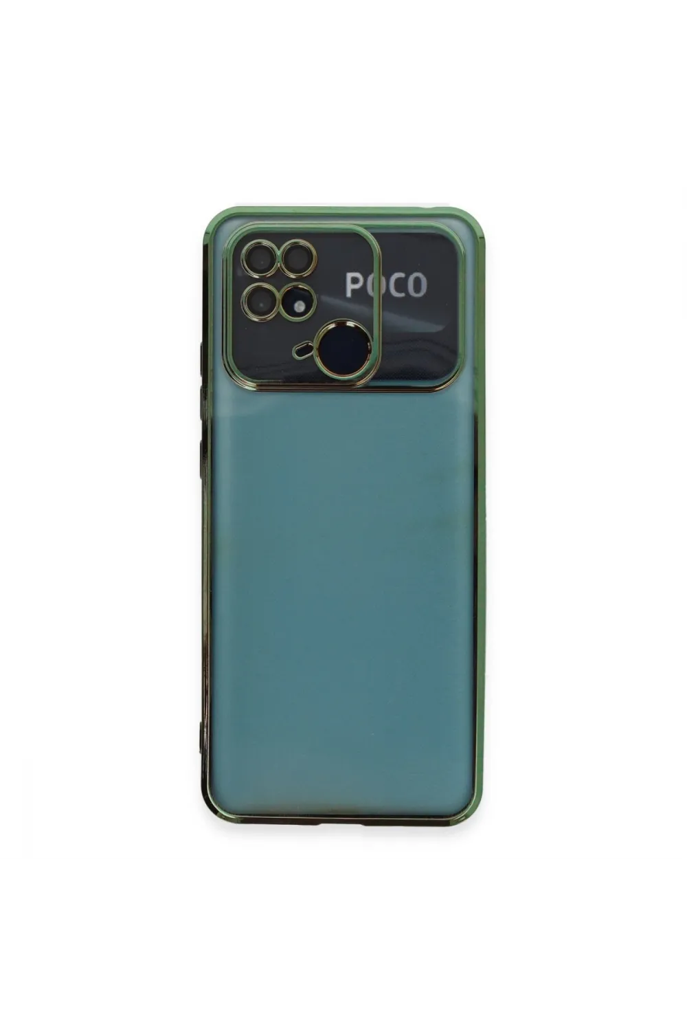 Xiaomi Redmi 10c Kılıf Razer Lensli Silikon - Yeşil
