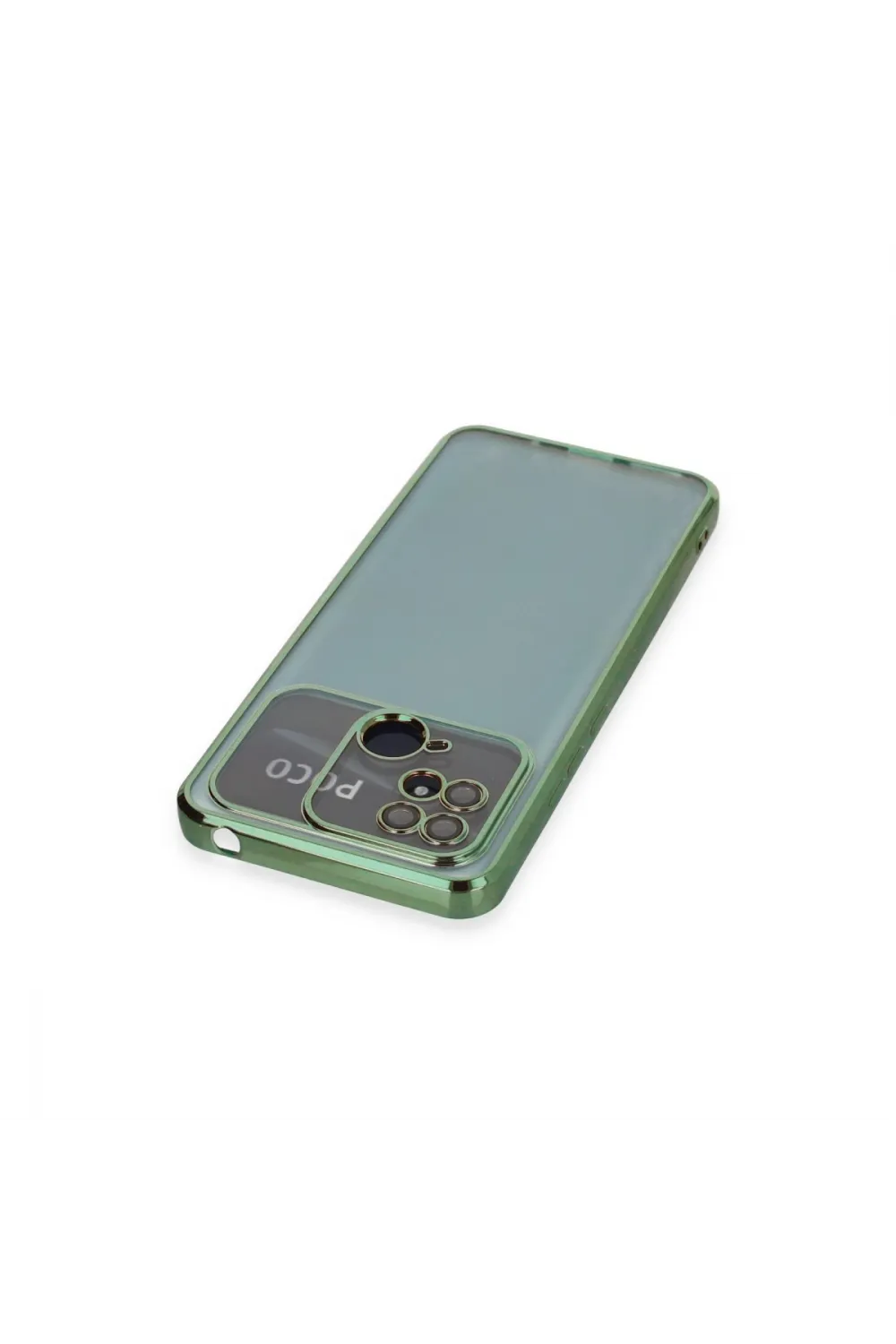 Xiaomi Redmi 10c Kılıf Razer Lensli Silikon - Yeşil