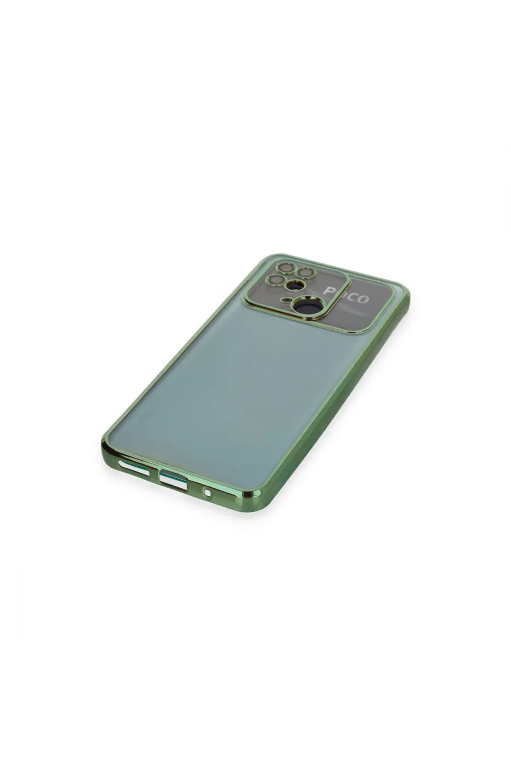 Xiaomi Redmi 10c Kılıf Razer Lensli Silikon - Yeşil