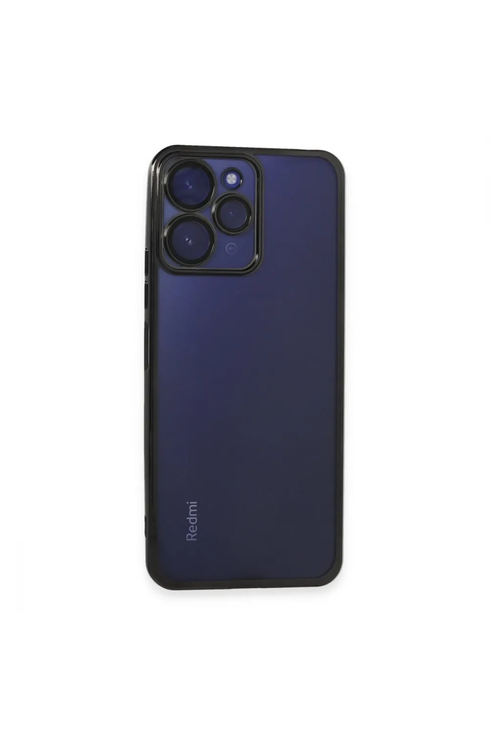 Xiaomi Redmi 12 Kılıf Razer Lensli Silikon - Siyah