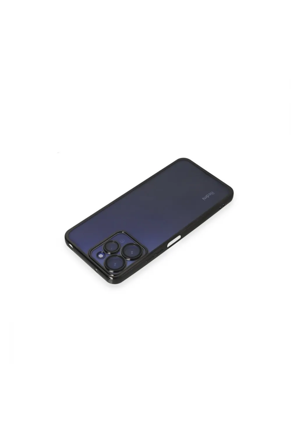 Xiaomi Redmi 12 Kılıf Razer Lensli Silikon - Siyah