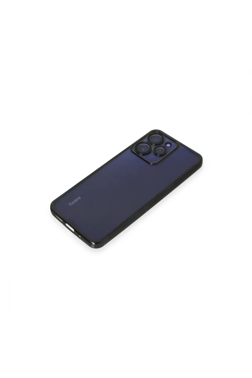 Xiaomi Redmi 12 Kılıf Razer Lensli Silikon - Siyah