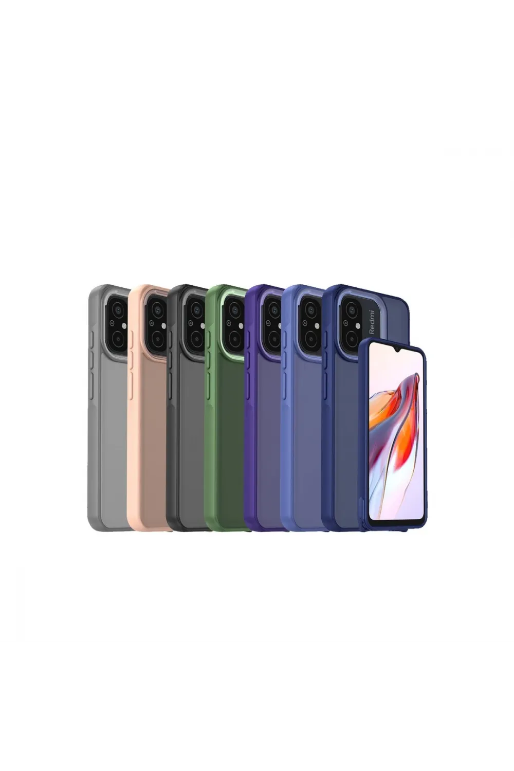 Xiaomi Redmi 12c Kılıf Elegant Kapak - Siyah