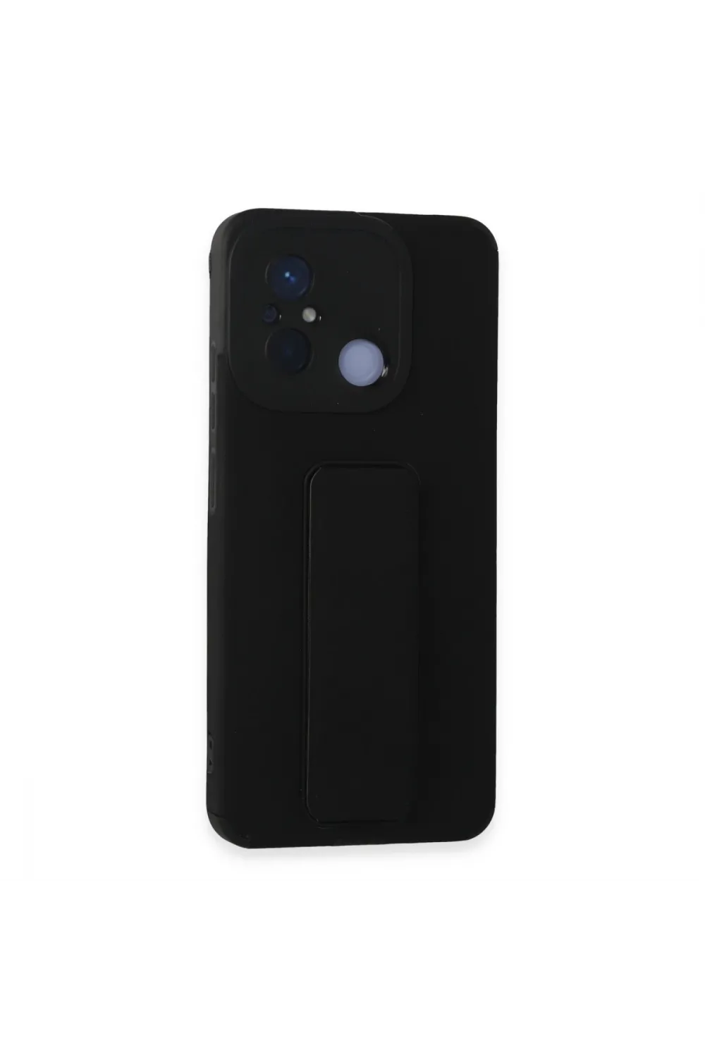 Xiaomi Redmi 12c Kılıf Mega Standlı Silikon - Siyah