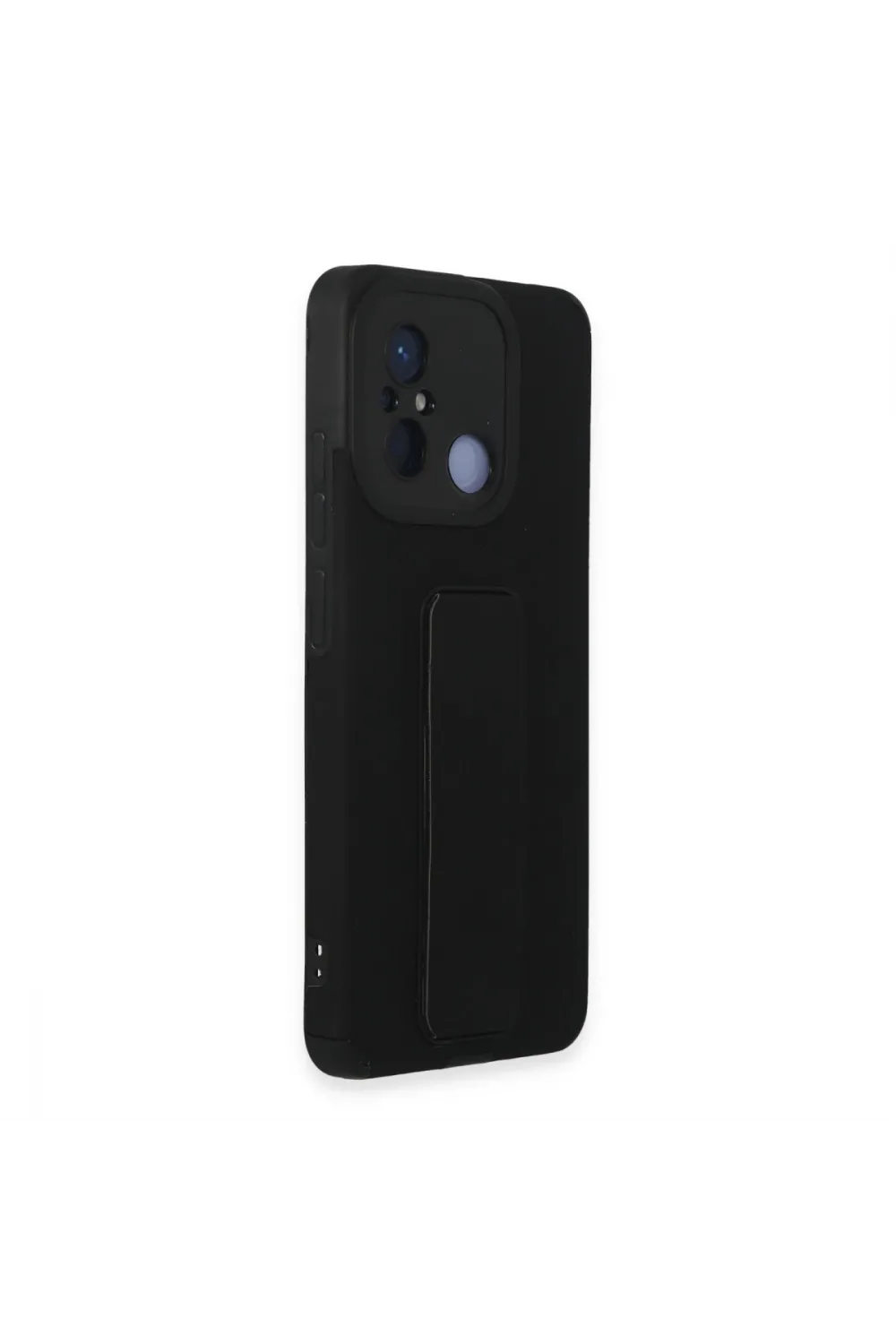 Xiaomi Redmi 12c Kılıf Mega Standlı Silikon - Siyah
