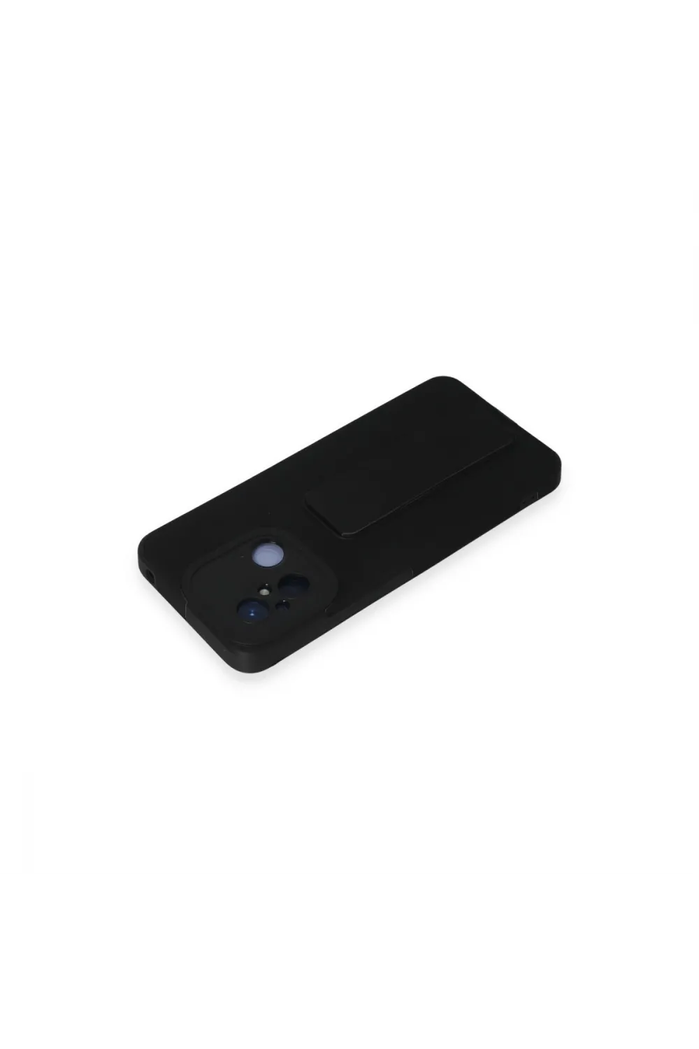 Xiaomi Redmi 12c Kılıf Mega Standlı Silikon - Siyah