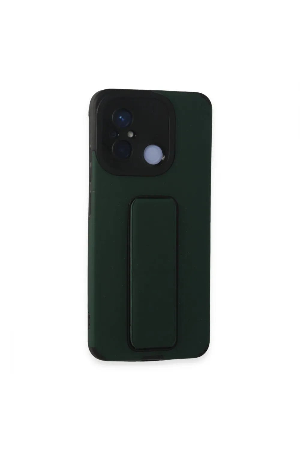 Xiaomi Redmi 12c Kılıf Mega Standlı Silikon - Yeşil