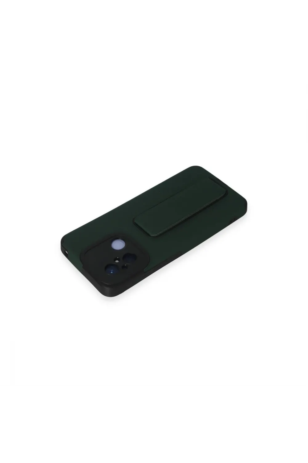 Xiaomi Redmi 12c Kılıf Mega Standlı Silikon - Yeşil
