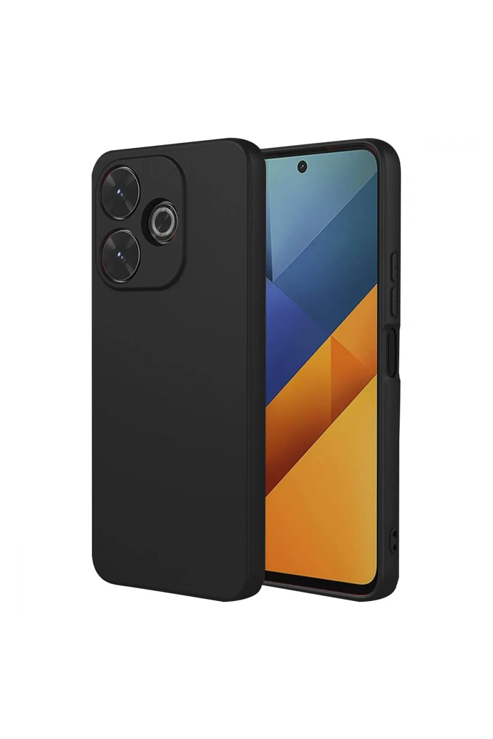 Xiaomi Redmi 13 4g Kılıf Nano İçi Kadife Silikon - Siyah