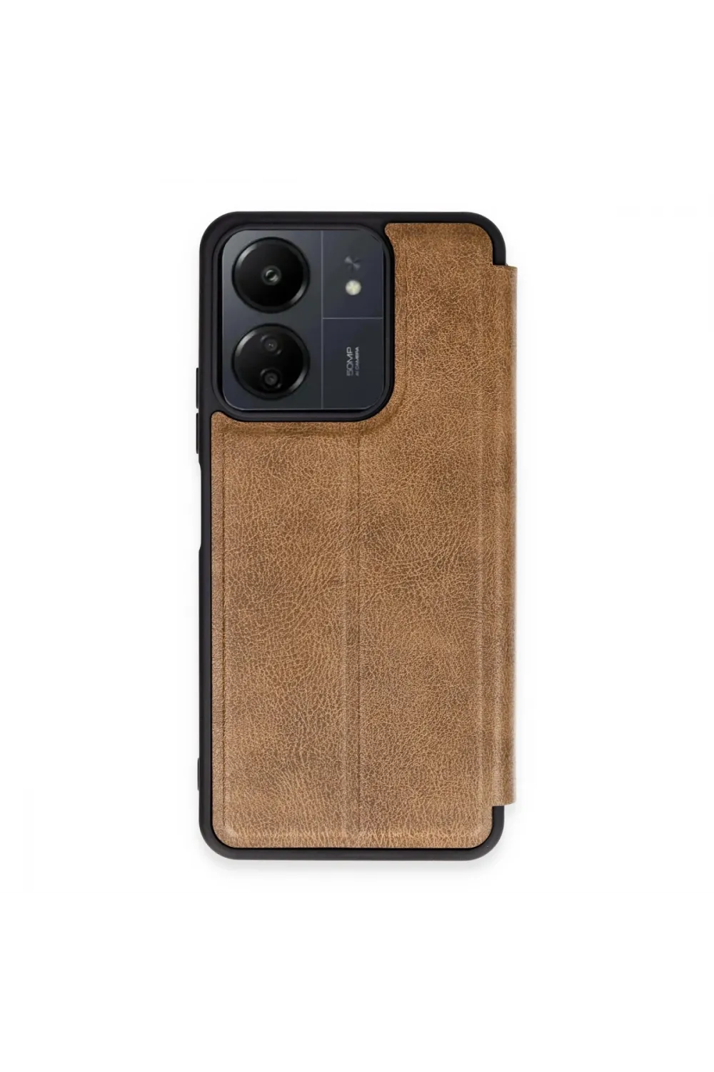 Xiaomi Redmi 13c Kılıf Flip Cover - Taba