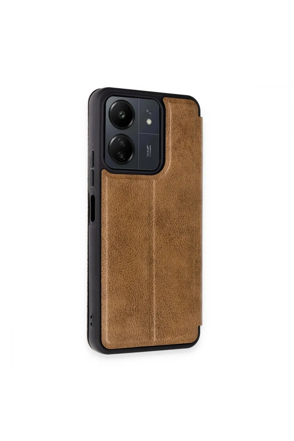 Xiaomi Redmi 13c Kılıf Flip Cover - Taba