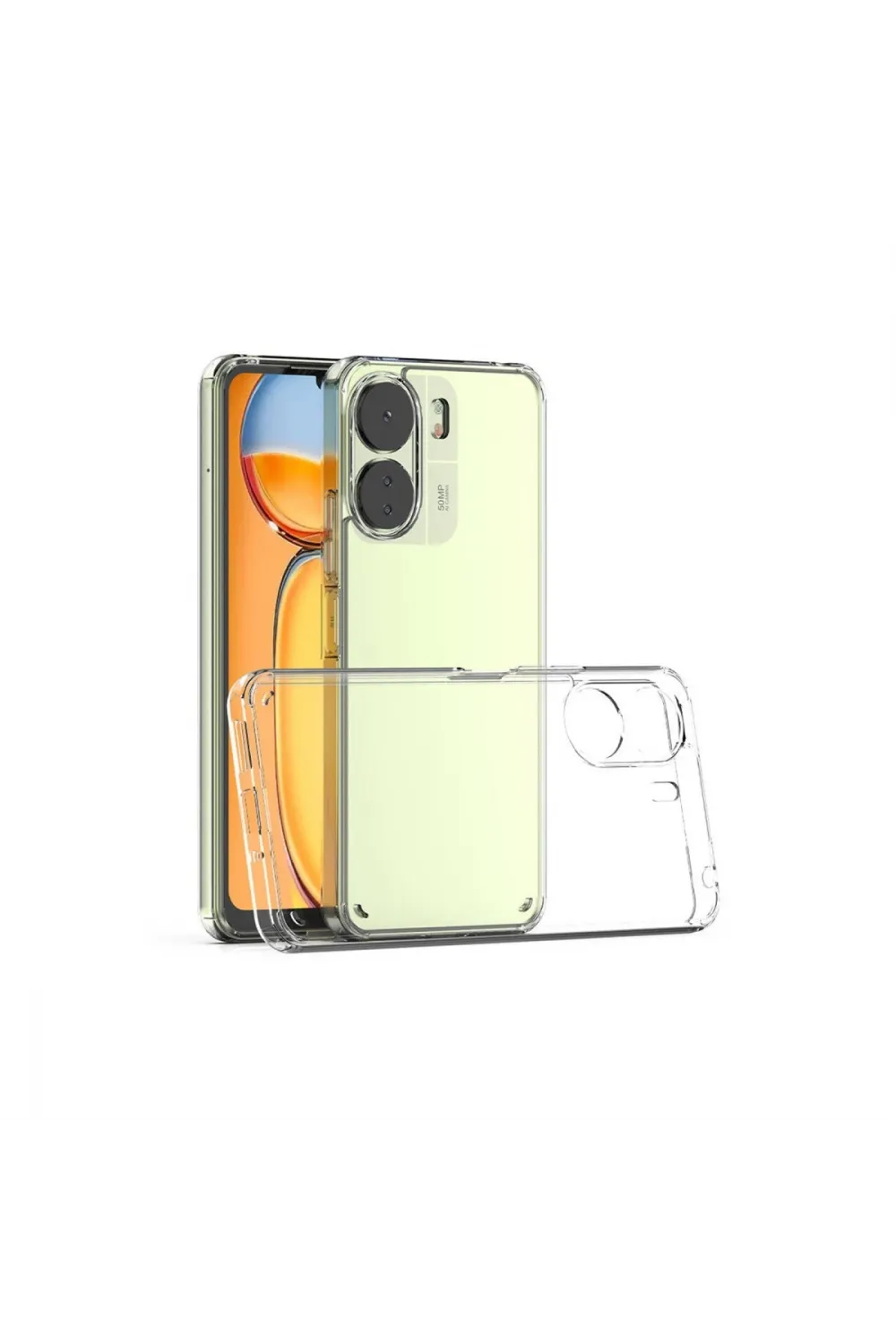 Xiaomi Redmi 13c Kılıf Lüx Şeffaf Silikon