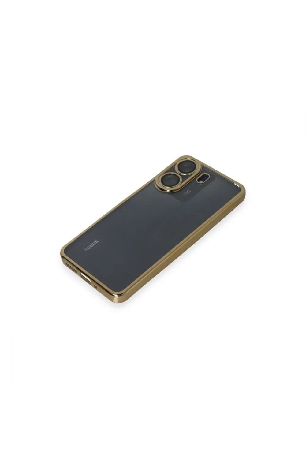Xiaomi Redmi 13c Kılıf Razer Lensli Silikon - Gold
