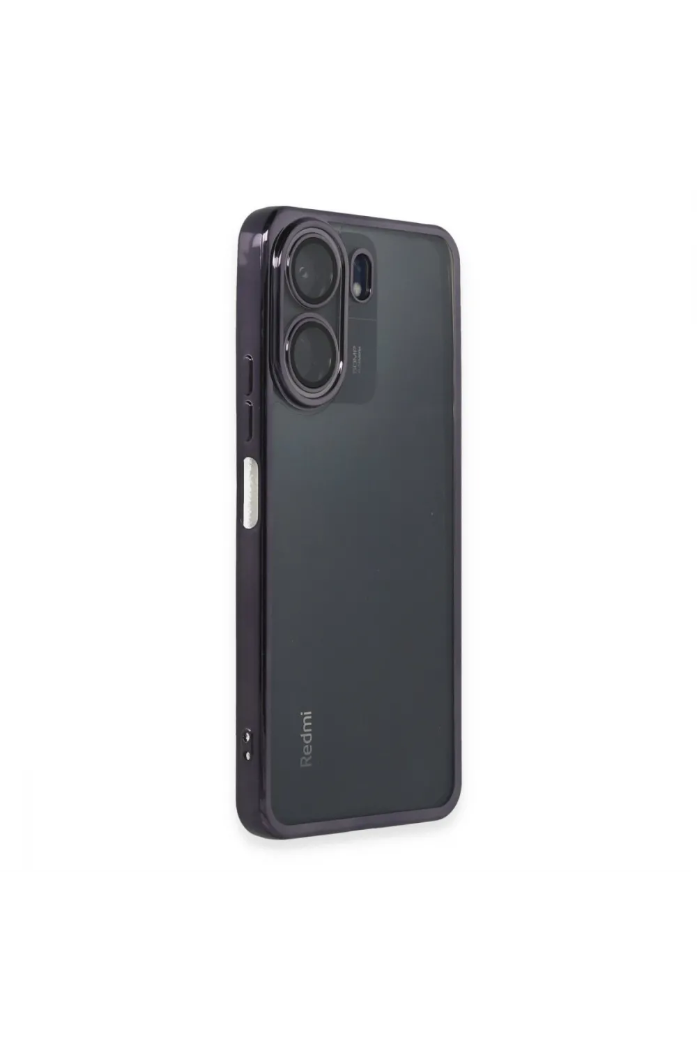 Xiaomi Redmi 13c Kılıf Razer Lensli Silikon - Mor