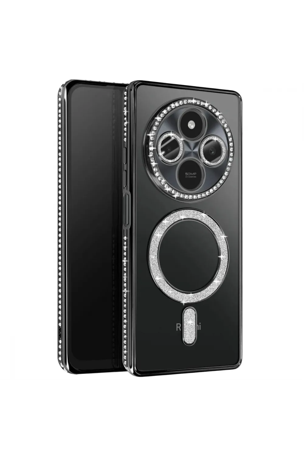Xiaomi Redmi 14c Joke Simli Magneticsafe Kılıf - Siyah