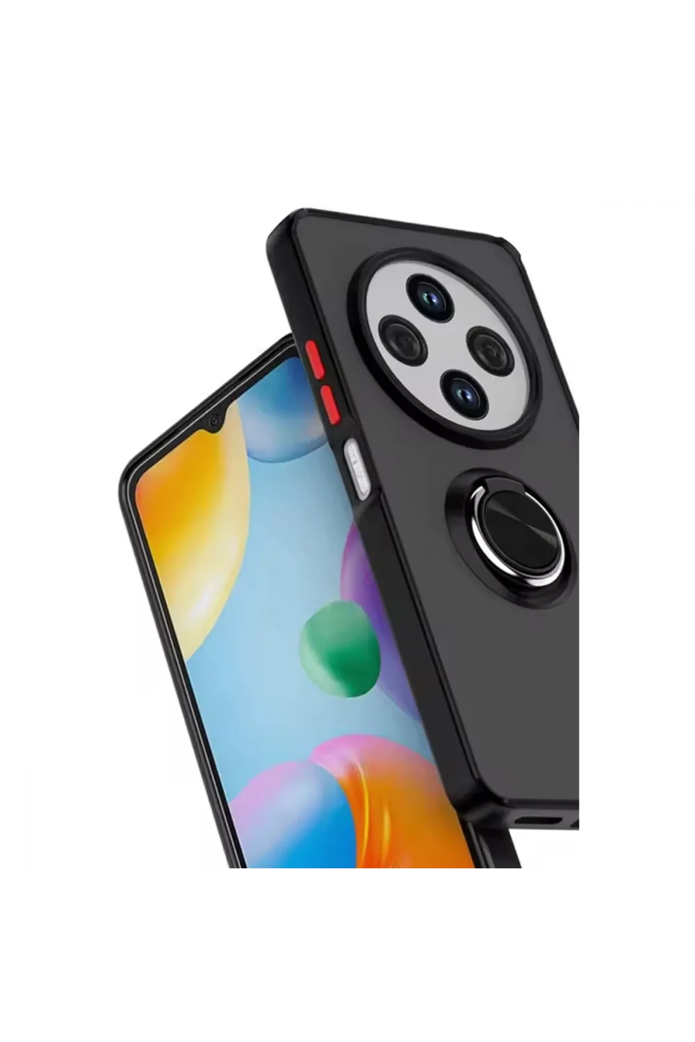 Xiaomi Redmi 14c Kılıf Montreal Yüzüklü Silikon Kapak - Yeşil