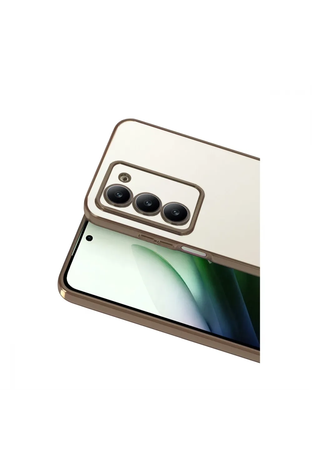 Xiaomi Redmi 15 4g Razer Lensli Silikon - Çöl Titanyum