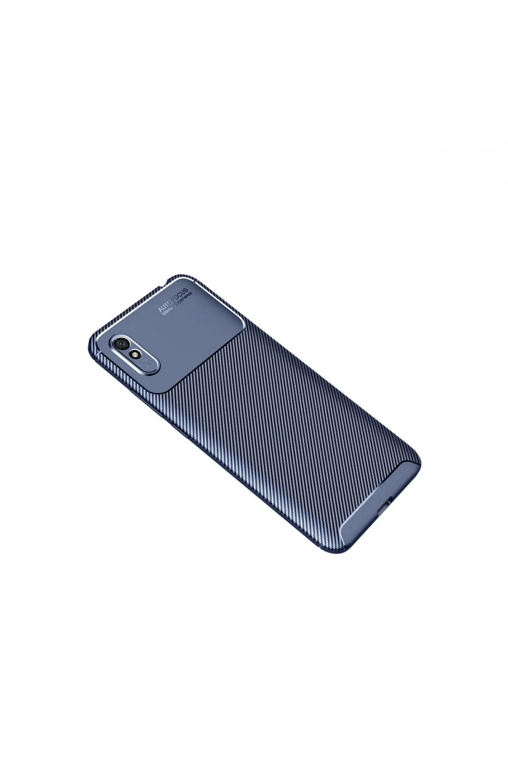 Xiaomi Redmi 9a Kılıf Auto Focus Karbon Kapak - Lacivert