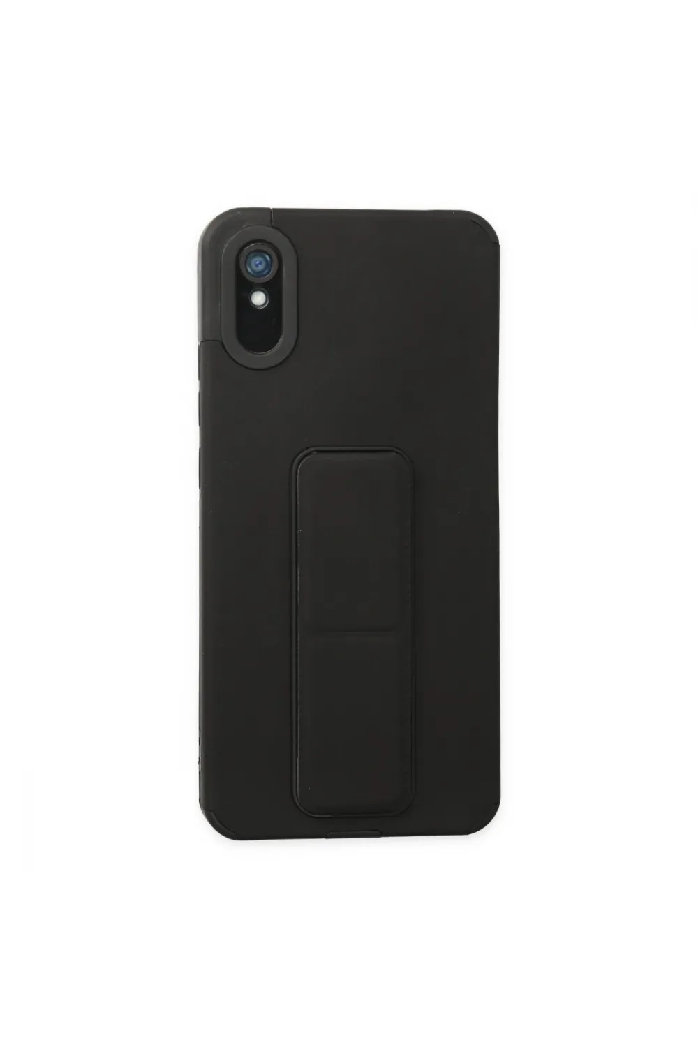 Xiaomi Redmi 9a Kılıf Mega Standlı Silikon - Siyah