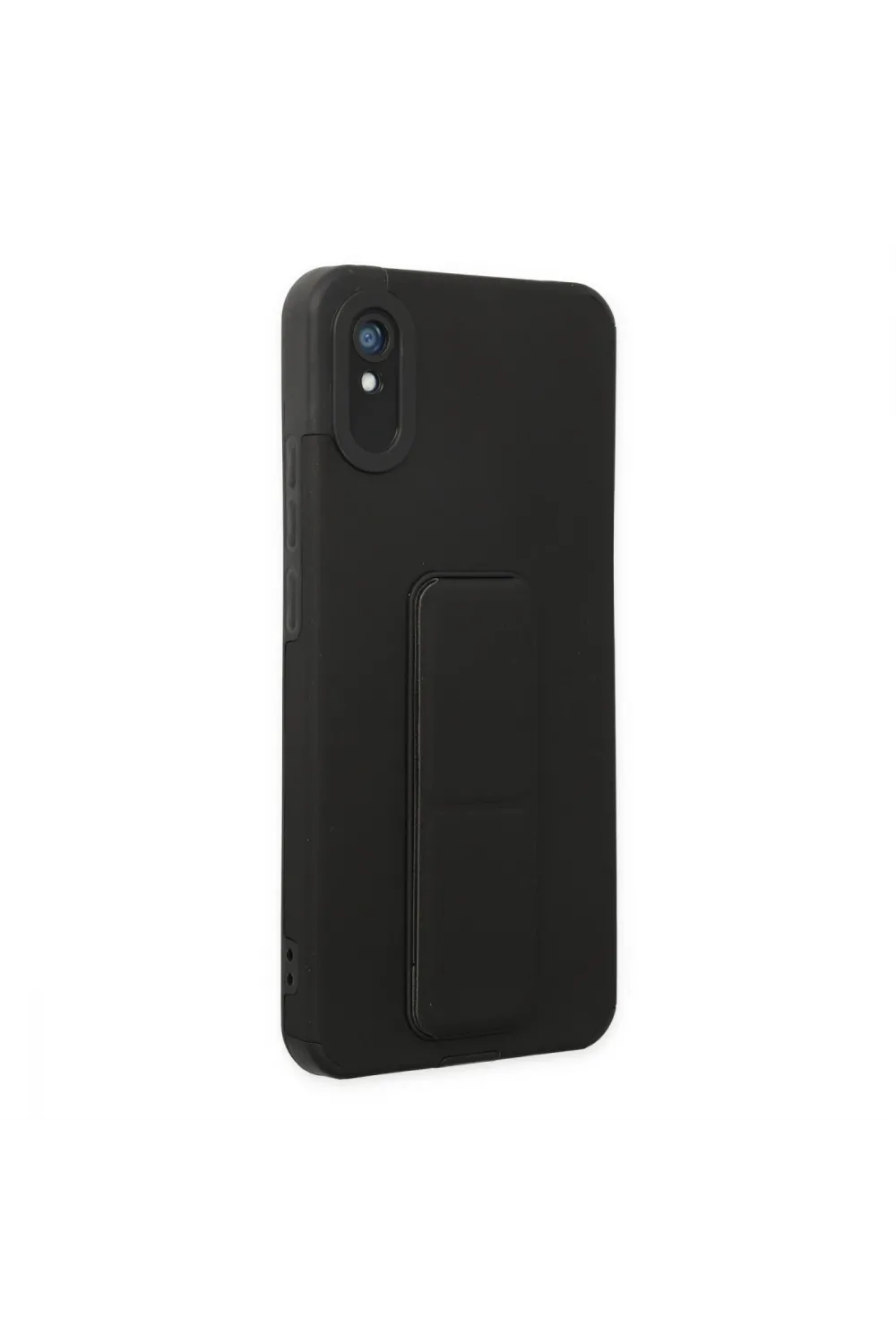 Xiaomi Redmi 9a Kılıf Mega Standlı Silikon - Siyah