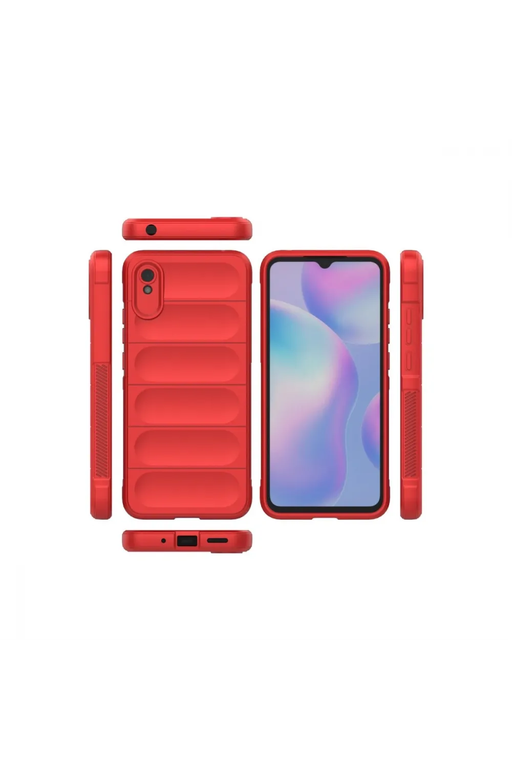 Xiaomi Redmi 9a Kılıf Optimum Silikon - Kırmızı