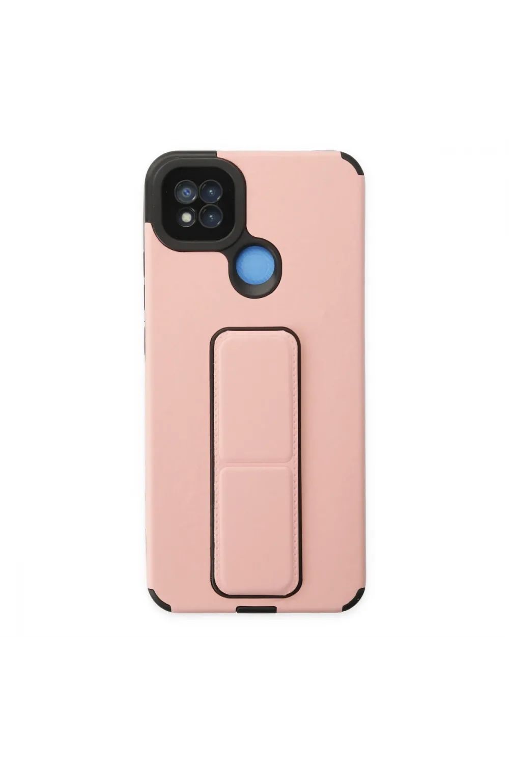 Xiaomi Redmi 9c Kılıf Mega Standlı Silikon - Pudra