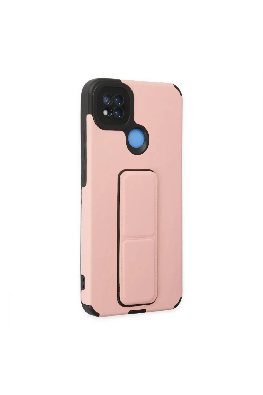 Xiaomi Redmi 9c Kılıf Mega Standlı Silikon - Pudra