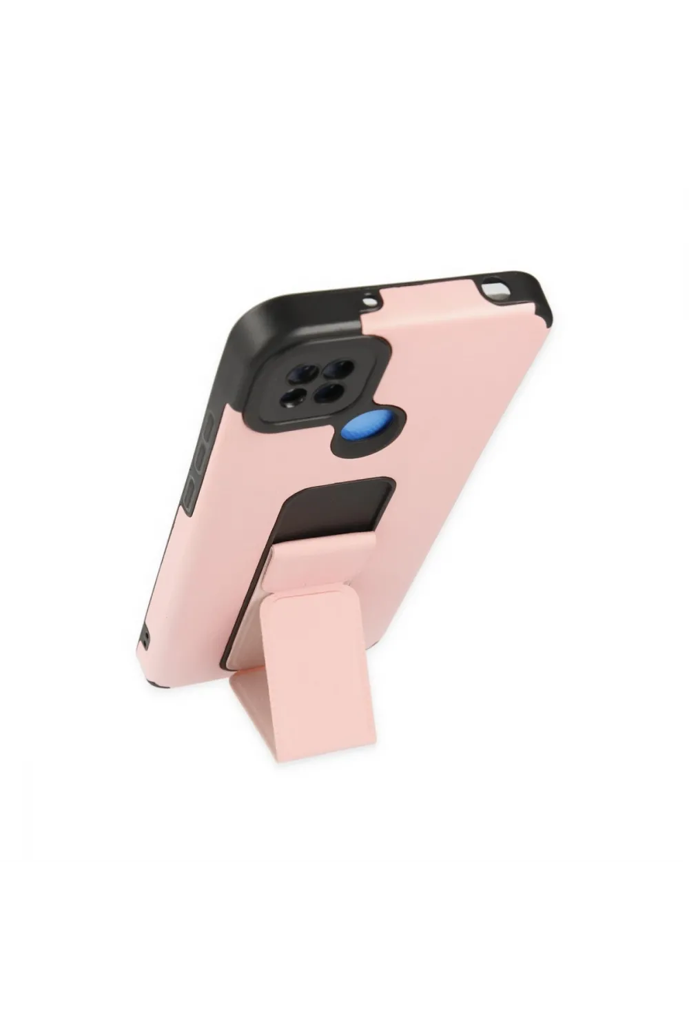 Xiaomi Redmi 9c Kılıf Mega Standlı Silikon - Pudra