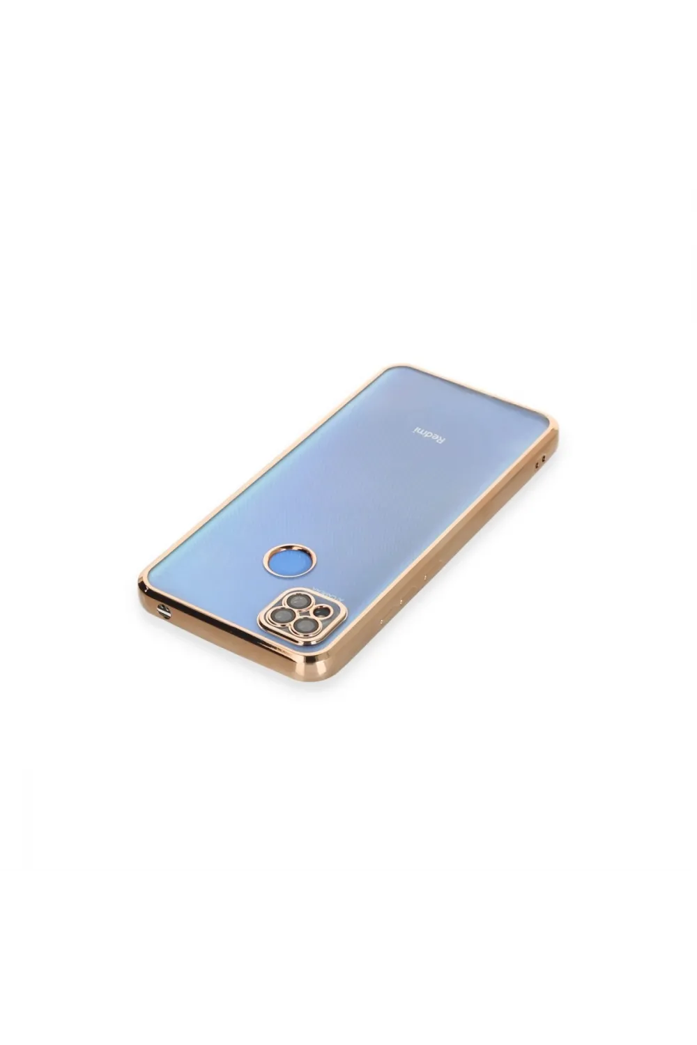 Xiaomi Redmi 9c Kılıf Razer Lensli Silikon - Gold