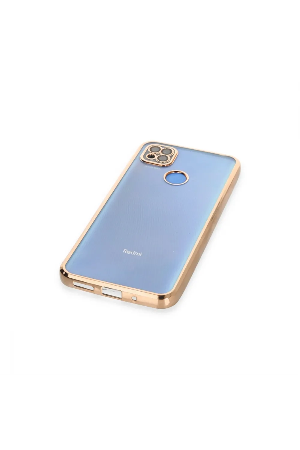 Xiaomi Redmi 9c Kılıf Razer Lensli Silikon - Gold