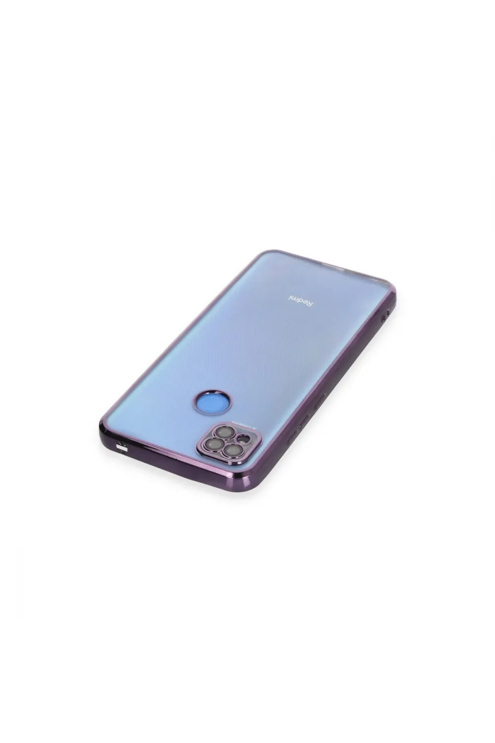 Xiaomi Redmi 9c Kılıf Razer Lensli Silikon - Mor