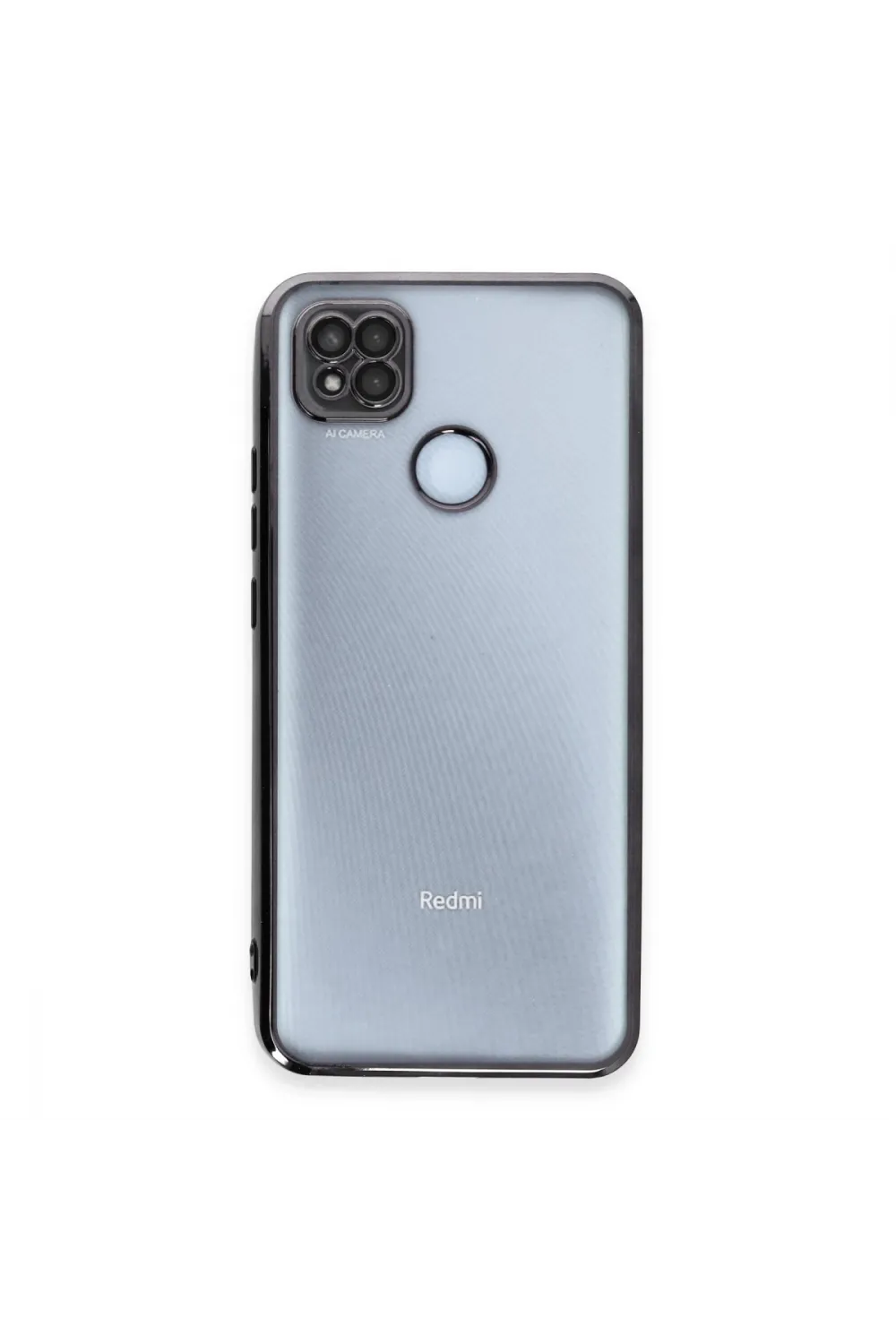 Xiaomi Redmi 9c Kılıf Razer Lensli Silikon - Siyah