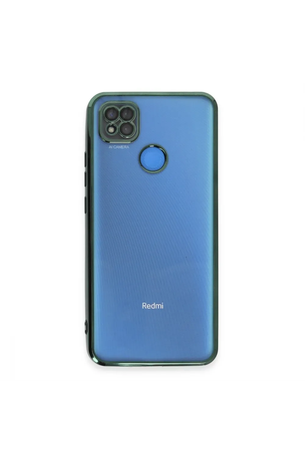 Xiaomi Redmi 9c Kılıf Razer Lensli Silikon - Yeşil